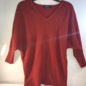 Burnt orange sweater oversized